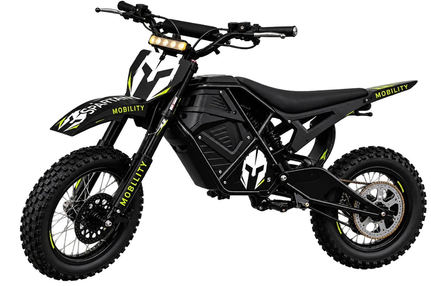 Mini moto elétrica Spartan Mobility preta